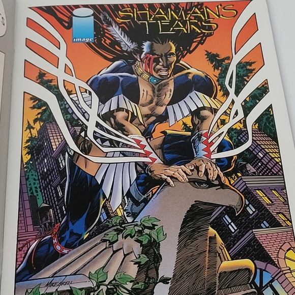 Vintage 1993 SHAMAN'S TEARS # 1 Image Comics Embossed Red Foil Cover Mike Grell. - Picture 3 of 3